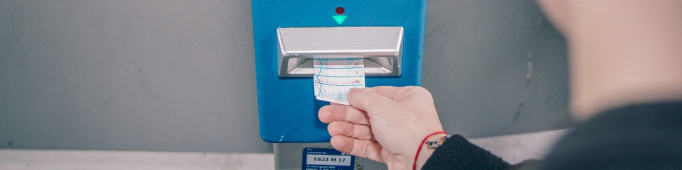Entwertung der Fahrkarte