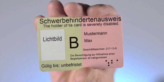 Schwerbehindertenausweis