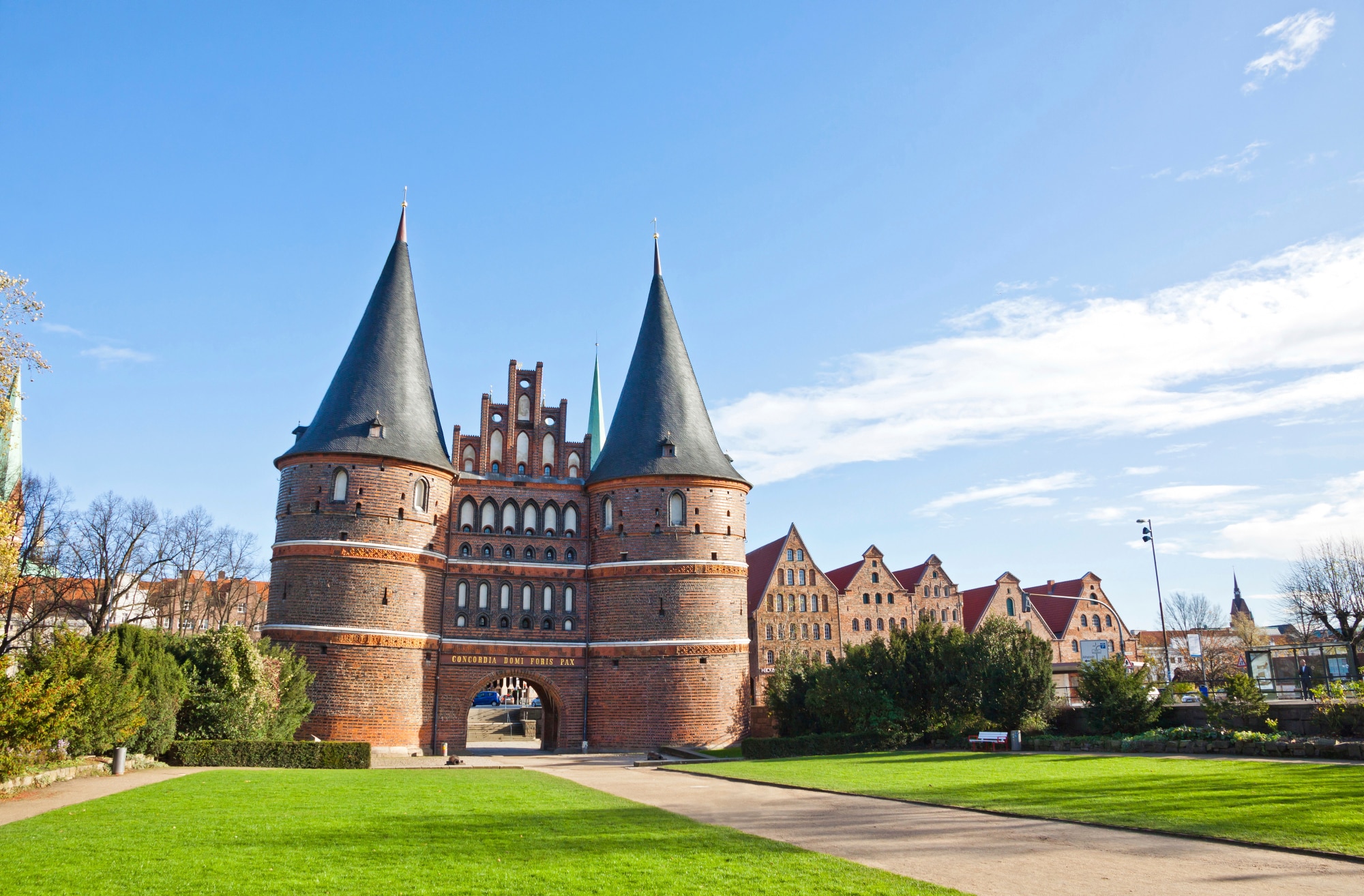 The Holsten Gate (Holstentor) in Lubeck old town