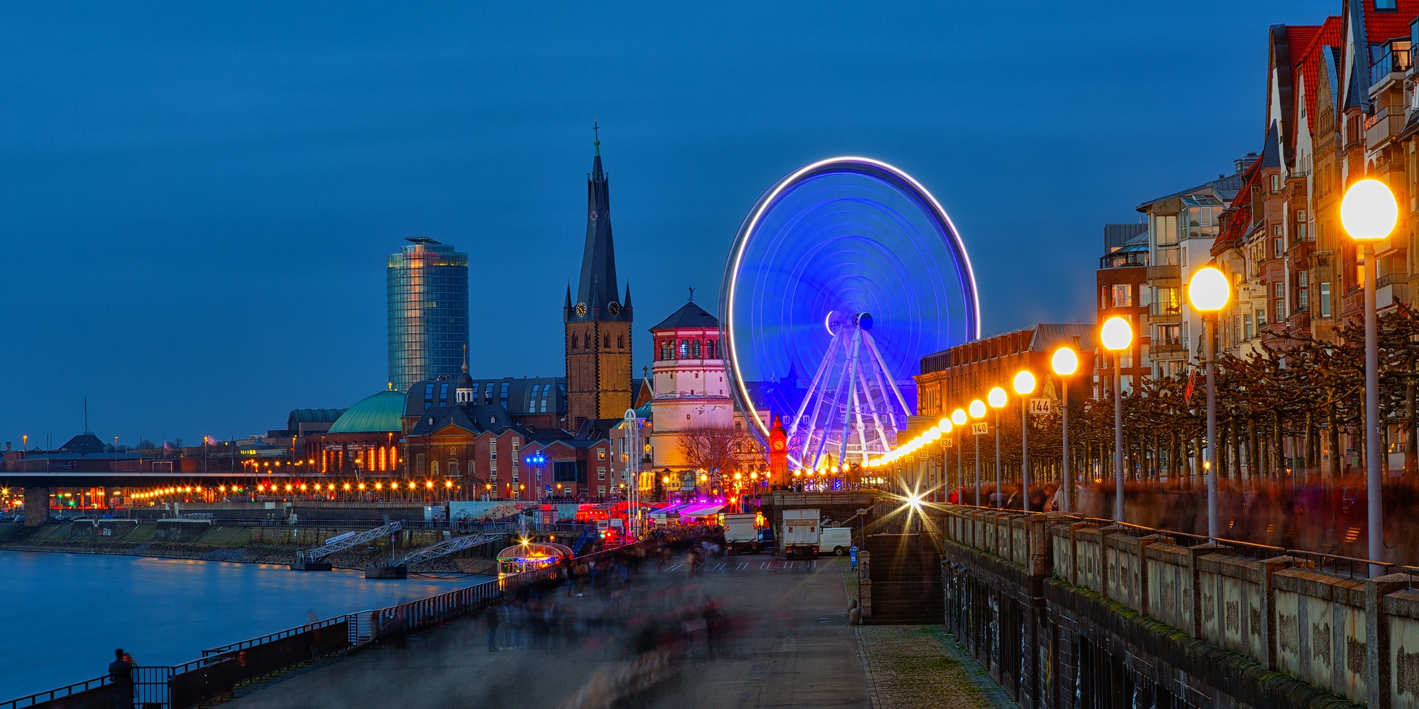 Mit der Bahn im Winter nach Düsseldorf